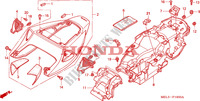 MOULURE DE SIEGE  pour Honda CBR 1000 RR FIREBLADE REPSOL 2005