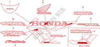 RAYURE/MARQUE(1) pour Honda CBR 1000 RR FIREBLADE 2004