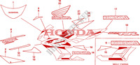 RAYURE/MARQUE(3) pour Honda CBR 1000 RR FIREBLADE 2005