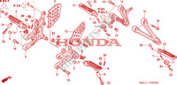 REPOSE PIED pour Honda CBR 1000 RR FIREBLADE REPSOL 2005