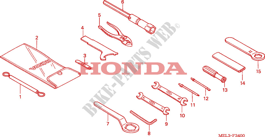 OUTIL pour Honda CBR 1000 RR FIREBLADE 2006