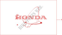 GARDE BOUE ARRIERE pour Honda CBR 600 RR NOIRE 2011