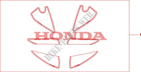 KIT DECO RACING pour Honda CBR 600 RR ABS WHITE 2009