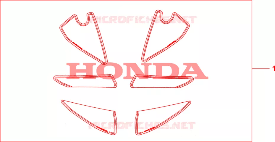 KIT DECO RACING Honda MOTO 600 CBR 2009  CBR600RA9