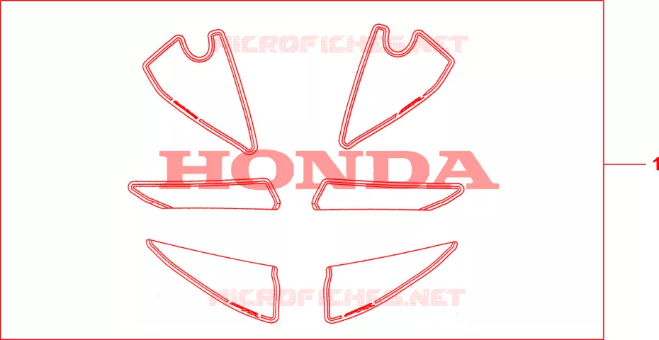 KIT DECO RACING Honda MOTO 600 CBR 2009  CBR600RA9