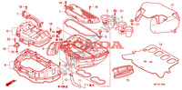 FILTRE A AIR pour Honda CBR 1000 RR FIREBLADE ABS TRICOLOUR 2011