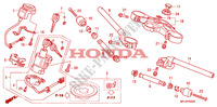 GUIDON   TE DE FOURCHE pour Honda CBR 1000 RR FIREBLADE TRICOLORE 2010