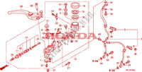 MAITRE CYLINDRE FREIN AV.(CBR1000RR) pour Honda CBR 1000 RR FIREBLADE PRETO 2010