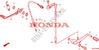 PEDALE pour Honda CBR 1000 RR FIREBLADE TRICOLORE 2010