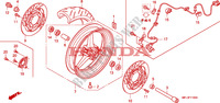 ROUE AVANT pour Honda CBR 1000 RR FIREBLADE ABS BLACK 2011
