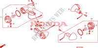 CLIGNOTANT pour Honda VT 1300 C ABS 2010