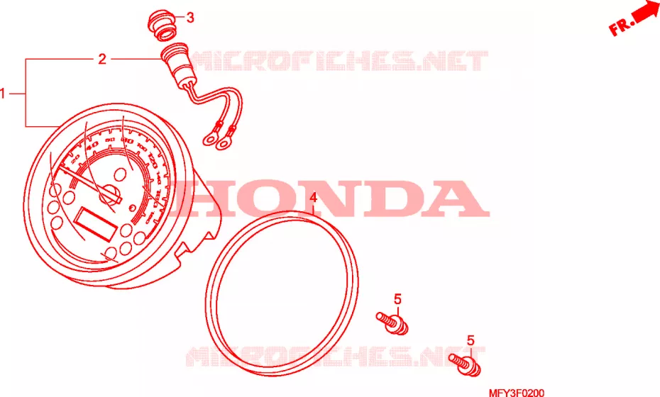 COMPTEUR Honda MOTO 1300 VT 2010  VT1300CRAA