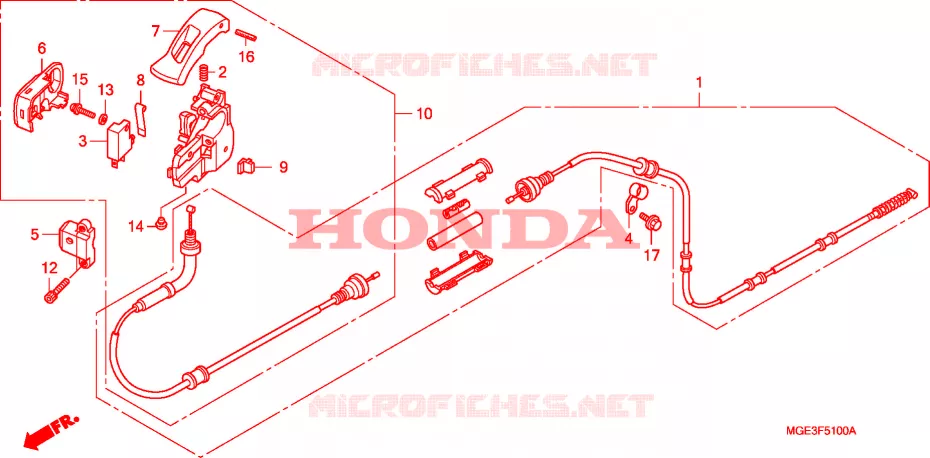 FREIN DE STATIONNEMENT Honda MOTO 1200 VFR 2011  VFR1200FDB