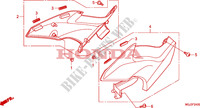 COUVERCLES LATERAUX pour Honda CBF 1000 F ABS 98HP 2011