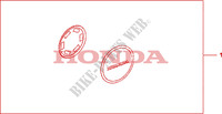DECO DE CARTER QUASAR SILVER pour Honda CBF 1000 F ABS 98HP 2010