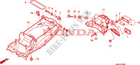 GARDE BOUE ARRIERE pour Honda CBF 1000 F ABS 2011