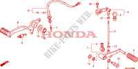 PEDALE pour Honda CBF 1000 F ABS 2010