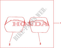 SACOCHES INTERIEUR DE VALISES 33/35L pour Honda CBF 1000 F ABS 98HP 2010