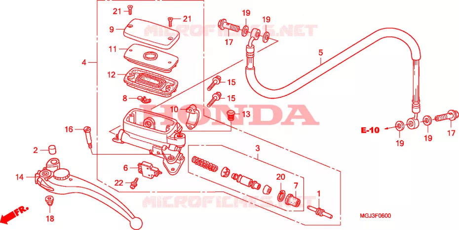 MAITRE-CYLINDRE Honda MOTO 1000 CBF 2011  CBF1000FSB