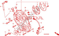 CARTER MOTEUR DROIT pour Honda CBF 600 NAKED 34HP 2010