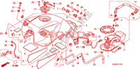 RESERVOIR A CARBURANT/POMPE A CARBURANT(CBF600S/SA) pour Honda CBF 600 FAIRING ABS 34HP 2010