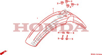GARDE BOUE AVANT pour Honda XR 600 R 19HP 1990
