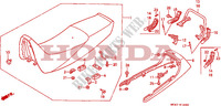 SELLE   CARENAGE ARRIERE pour Honda XBR 500 1988