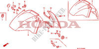 GARDE BOUE AVANT pour Honda VFR 750 1989