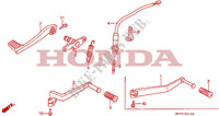 SELECTEUR   PEDALE DE FREIN pour Honda VFR 750 1987