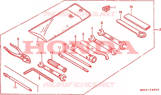 OUTIL Honda MOTO 450 REBEL 1987  CMX450CH