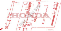 FOURCHETTE AVANT(CBR1000FK) pour Honda HURRICANE 1000 CBR 1989