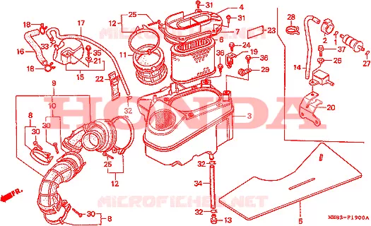 FILTRE A AIR Honda MOTO 1100 SHADOW 1993  VT1100CP