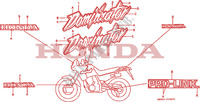 AUTOCOLLANTS pour Honda DOMINATOR 650 27HP 1988
