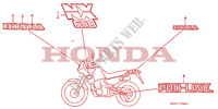 AUTOCOLLANTS pour Honda 650 NX 1989