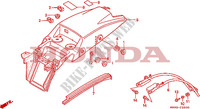 GARDE BOUE ARRIERE pour Honda DOMINATOR 650 27HP 1988