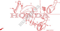 GARDE BOUE AVANT   CACHE DISQUE pour Honda DOMINATOR 650 27HP 1988