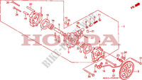POMPE A HUILE pour Honda DOMINATOR 650 27HP 1990