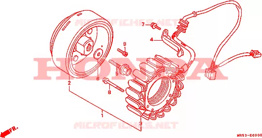 ALTERNATEUR Honda MOTO 800 PC800 1990  PC800L