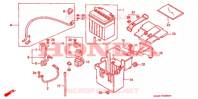 BATTERIE Honda MOTO 1000 CBR 1991  CBR1000FM