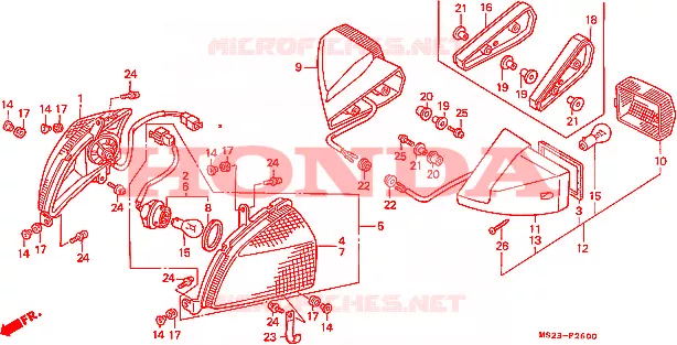 CLIGNOTANT Honda MOTO 1000 CBR 1991  CBR1000FM