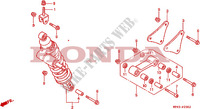 AMORTISSEUR ARRIERE (VFR750FR/FS/FT/FV) pour Honda VFR 750 1997
