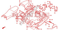SELLE   CARENAGE ARRIERE (VFR750FR/FS/FT/FV) pour Honda VFR 750 1996