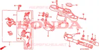 GUIDON   TE DE FOURCHE pour Honda NR 750 1992