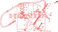 MAITRE CYLINDRE DE FREIN ARRIERE pour Honda NR 750 1992