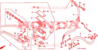 MAITRE CYLINDRE DE FREIN AVANT pour Honda NR 750 1992