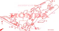 PARE CHALEUR pour Honda NR 750 1992