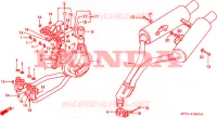 SILENCIEUX D'ECHAPPEMENT pour Honda NR 750 1992