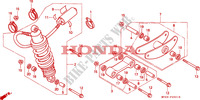 AMORTISSEUR ARRIERE pour Honda CBR 600 F 50HP 1995