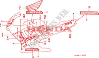 AUTOCOLLANTS (CBR600F3T) pour Honda CBR 600 F3 1996