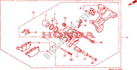 ETRIER DE FREIN ARRIERE pour Honda CBR 600 F 50HP 1992